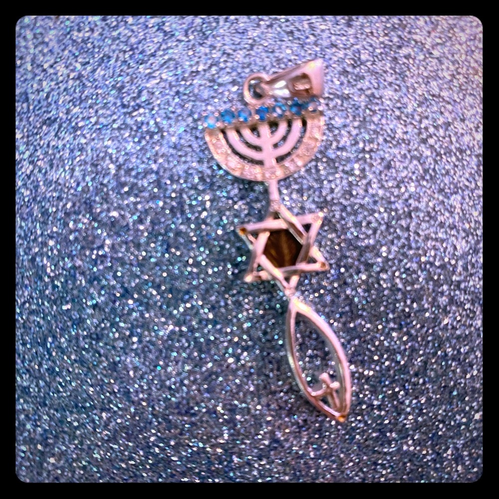 Messianic Jewish silver pendant (925) BNIB